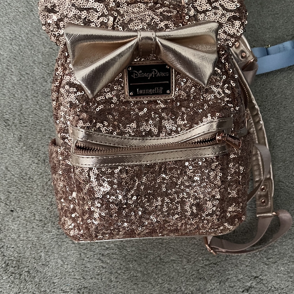 Loungefly Sequin Backpack - Gold and Silver